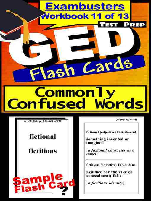 Title details for GED Test Commonly Confused Words—Exambusters Flashcards—Workbook 11 of 13 by GED Exambusters - Available